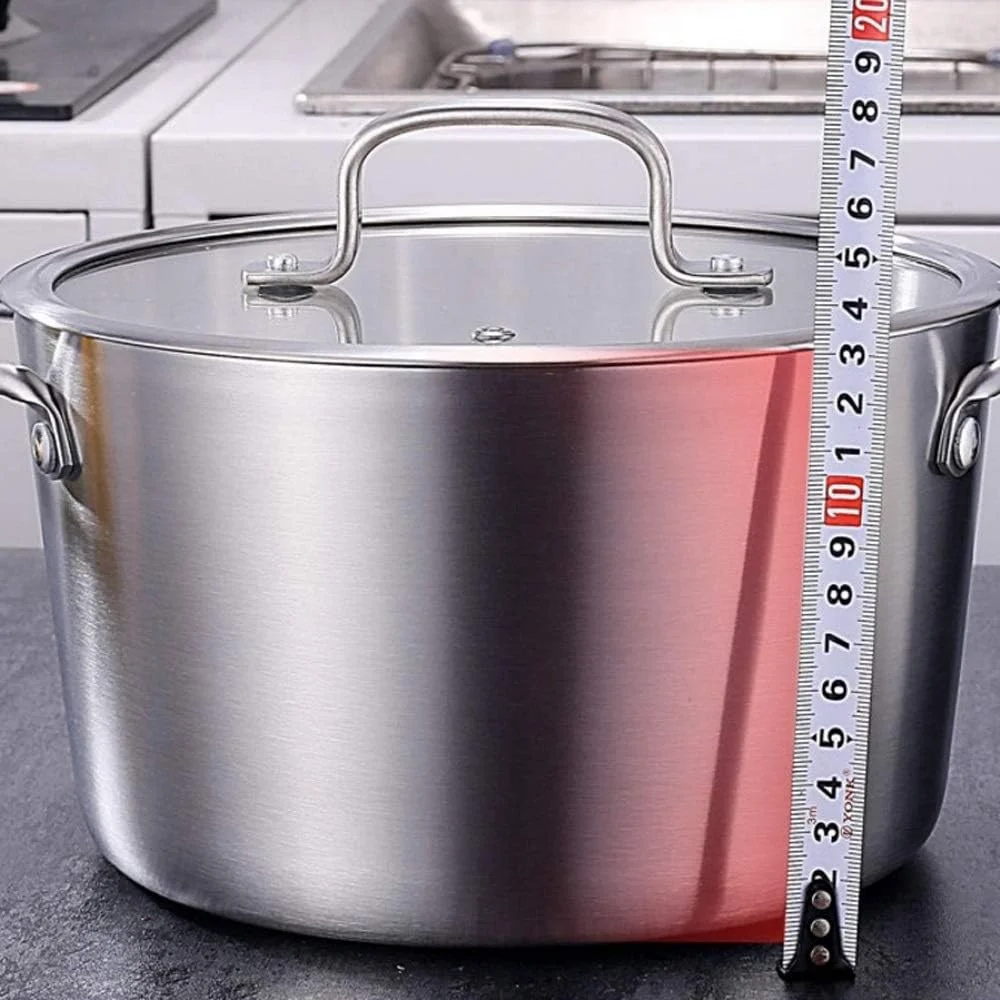 قابلمه سوپ استیل 304، قابلمه سه لایه کامپوزیت، قابلمه کوچک شیر، قابلمه مکمل غذای کودک، لوازم آشپزخانه منزل