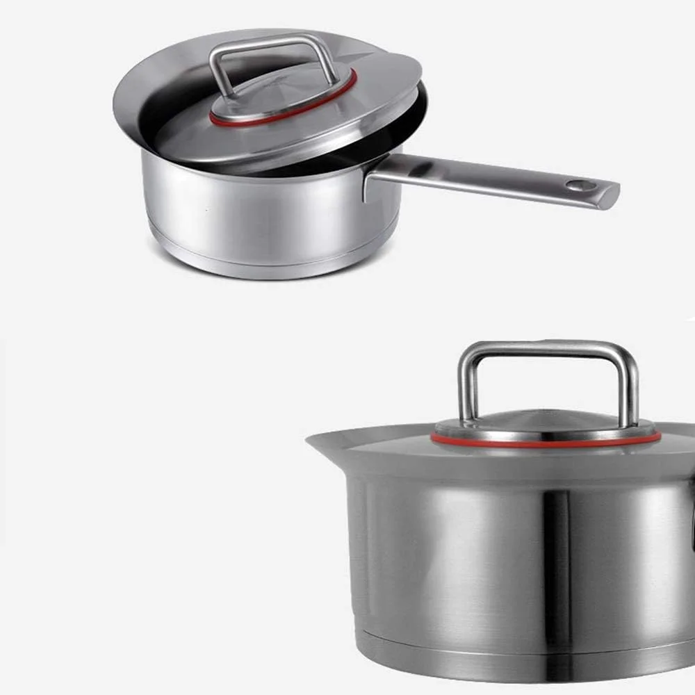 شیرجوش تک دسته 16 سانتی متری، قابلمه کوچک استیل ضد زنگ برای غذای کودک، مناسب برای انواع اجاق گاز، نقره ای - 33.4x16x9 سانتی متر شیرجوش تک دسته 16 سانتی متری، قابلمه کوچک استیل ضد زنگ برای غذای کودک، مناسب برای انواع اجاق گاز، نقره ای - 33.4x16x9 سانتی متر