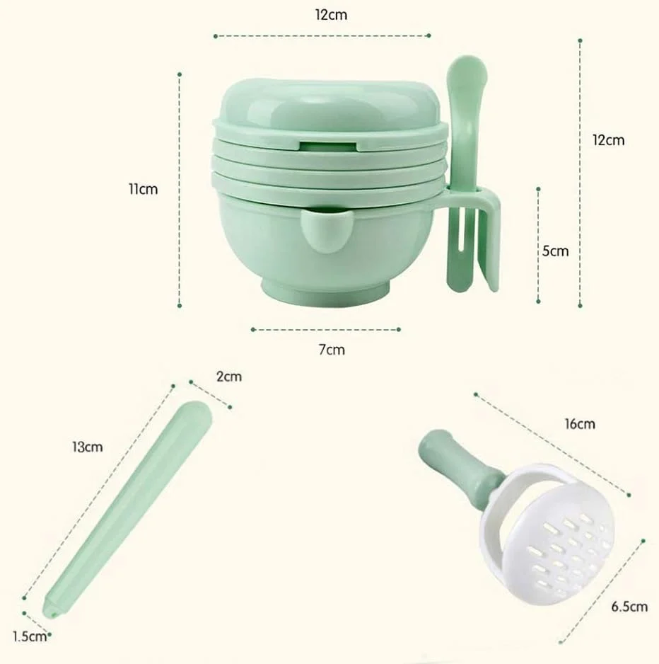 آسیاب غذای کودک چند منظوره، کاسه آسیاب غذا، لوازم غذاخوری، ابزار مکمل غذای میوه