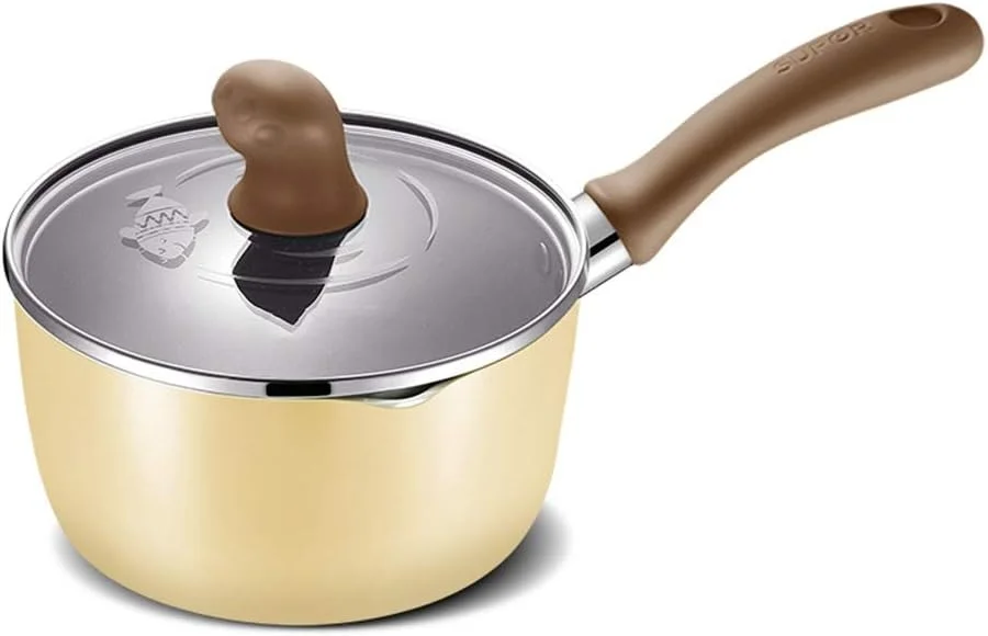 شیرجوش با درب شیشه ای، قابلمه مکمل غذای کودک، نچسب، چند منظوره، قابلمه سوپ، گندم و برنج، قابلمه شیر سنگی با دسته ضد لغزش برای آشپزخانه (زرد 8.5x16 سانتی متر) شیرجوش با درب شیشه ای، قابلمه مکمل غذای کودک، نچسب، چند منظوره، قابلمه سوپ، گندم و برنج، قابلمه شیر سنگی با دسته ضد لغزش برای آشپزخانه (زرد 8.5x16 سانتی متر)