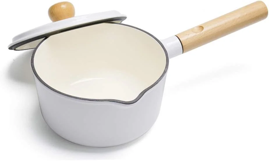 شیرجوش، قابلمه مکمل غذای کودک، قابلمه میناکاری نچسب برای پختن فرنی و بخارپز کردن، چند منظوره و مقاوم در برابر حرارت برای آشپزخانه، سفید - 10x18 سانتی متر شیرجوش، قابلمه مکمل غذای کودک، قابلمه میناکاری نچسب برای پختن فرنی و بخارپز کردن، چند منظوره و مقاوم در برابر حرارت برای آشپزخانه، سفید - 10x18 سانتی متر