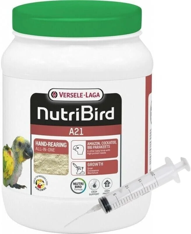 ورسلا-لاگا NutriBird A21 800G به همراه ظرف غذای رایگان، غذای دستی برای جوجه پرندگان | سرلاک مغذی برای طوطی ها، مرغ عشق ها و پرندگان زینتی | فرمول با پروتئین بالا و هضم آسان برای رشد و سلامتی ورسلا-لاگا NutriBird A21 800G به همراه ظرف غذای رایگان، غذای دستی برای جوجه پرندگان | سرلاک مغذی برای طوطی ها، مرغ عشق ها و پرندگان زینتی | فرمول با پروتئین بالا و هضم آسان برای رشد و سلامتی