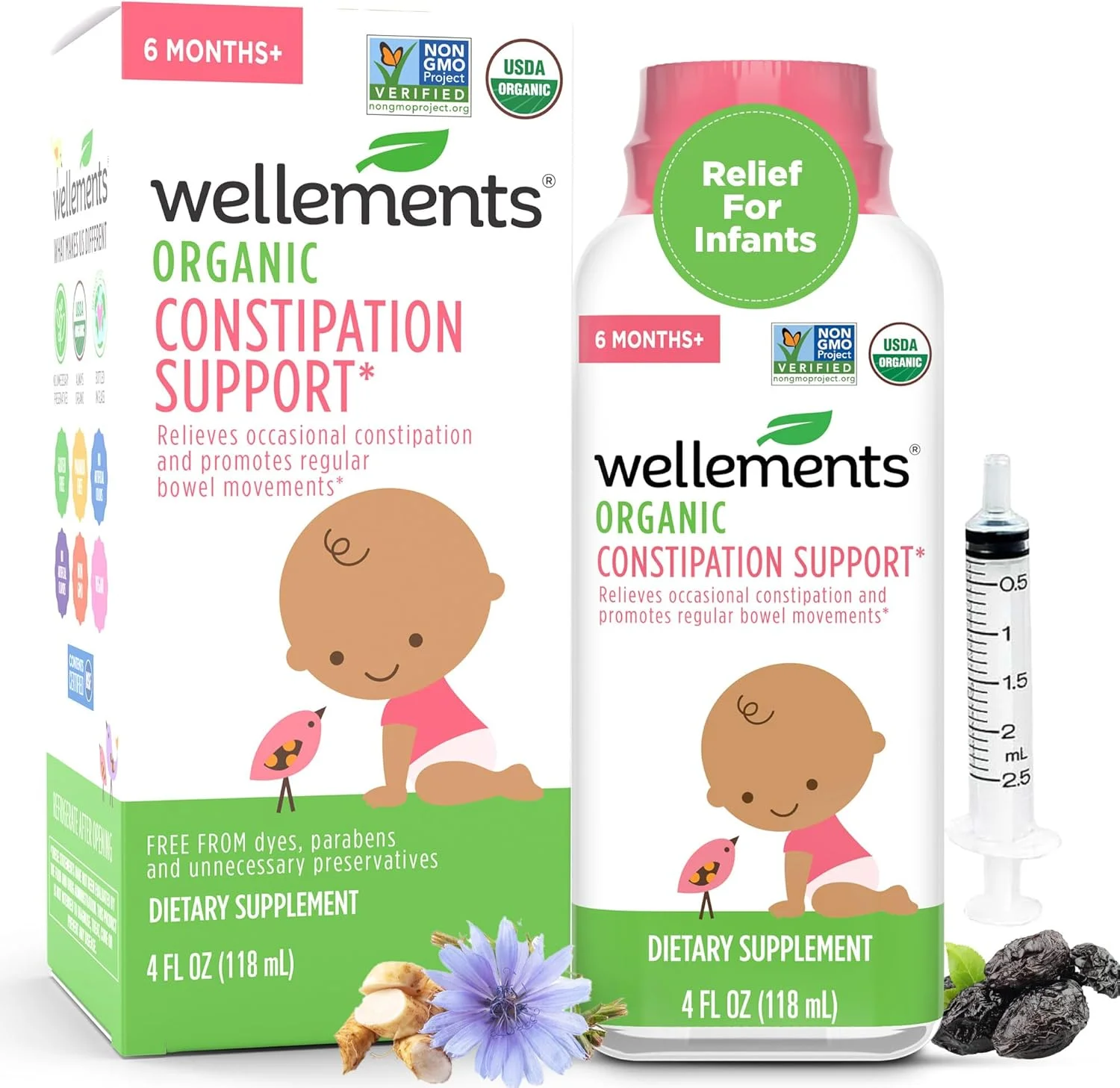 محلول رفع یبوست نوزادان Wellements، ۱۲۰ میلی لیتر محلول رفع یبوست نوزادان Wellements، ۱۲۰ میلی لیتر