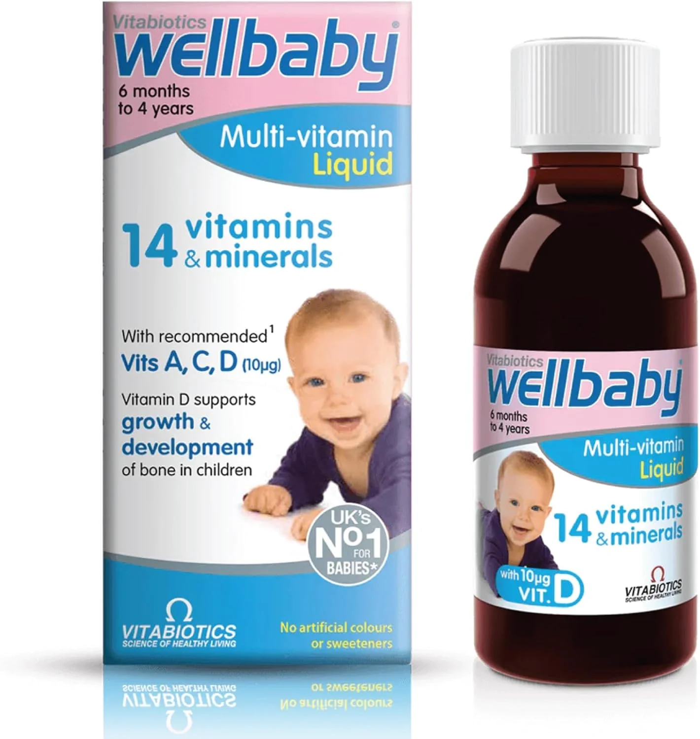 مایع مولتی ویتامین Wellbaby ویتابیوتیکس - 150 میلی لیتر