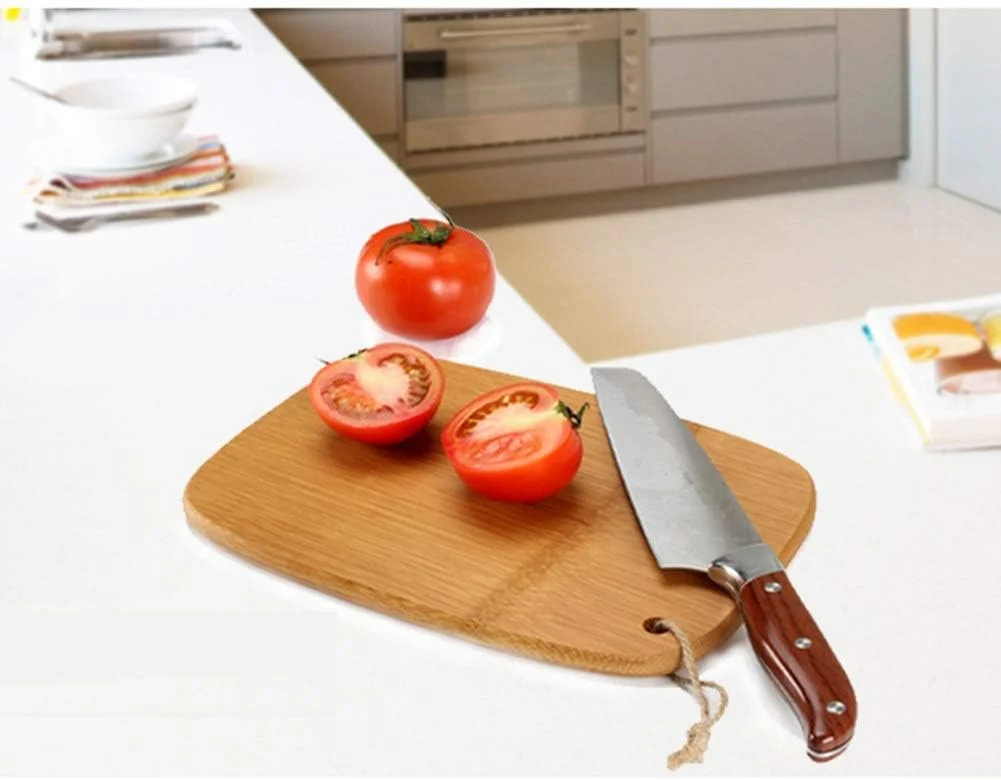 تخته برش کوچک بامبو کامل YNGJUEN، تخته برش میوه، تخته برش مکمل غذای کودک خانگی (اندازه: 40X30x2.2cm)