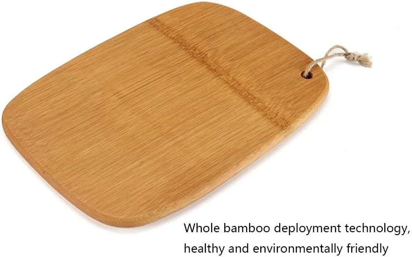 تخته برش کوچک بامبو کامل YNGJUEN، تخته برش میوه، تخته برش مکمل غذای کودک خانگی (اندازه: 40X30x2.2cm)