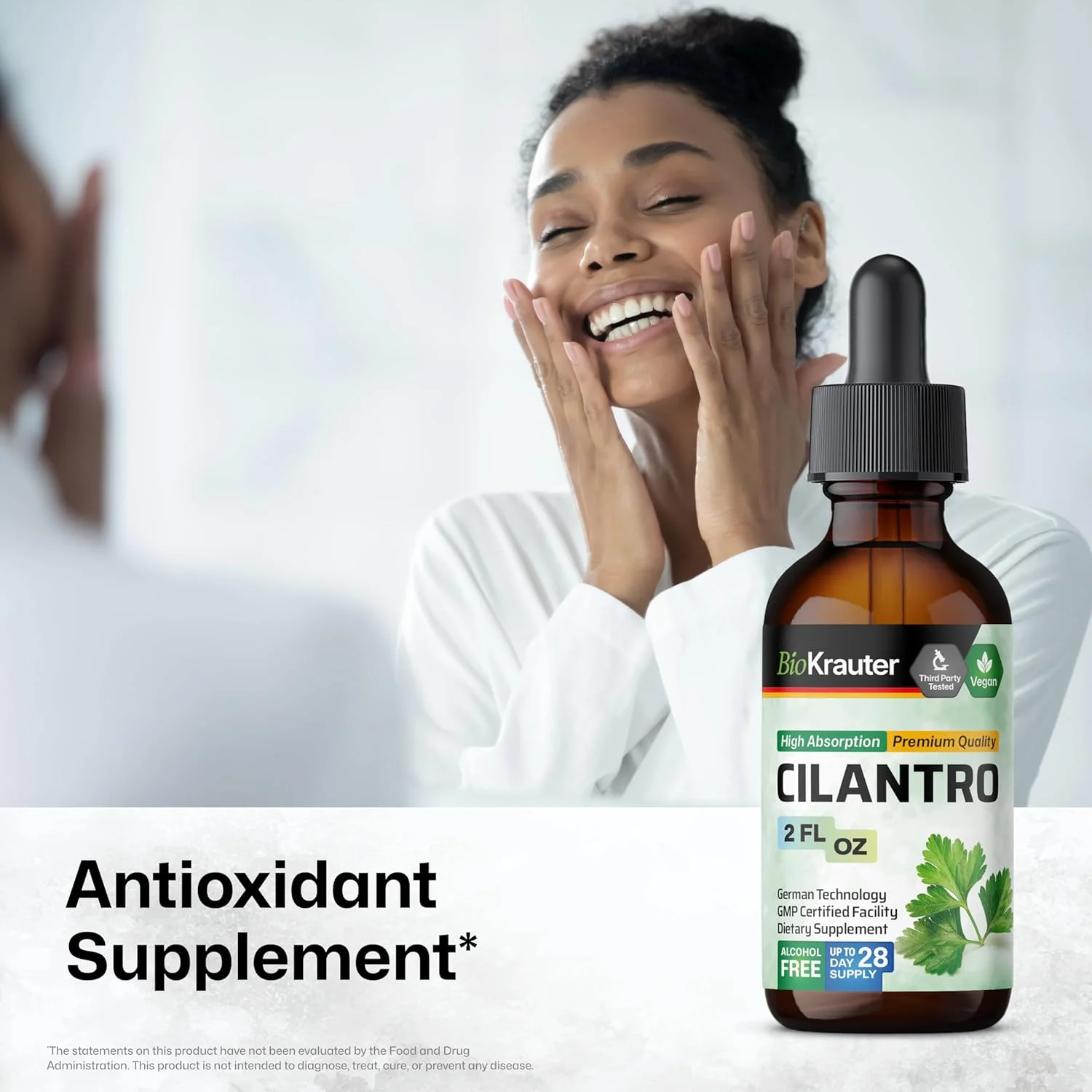 عصاره گشنیز - قطره مکمل مایع ارگانیک Coriandrum Sativum برای حمایت از سلامت قلب و چشم، تمرکز و پاکسازی بدن - وگان، بدون الکل، خالص، عصاره گیاهی - بطری 2 fl. oz (2 FL OZ) عصاره گشنیز - قطره مکمل مایع ارگانیک Coriandrum Sativum برای حمایت از سلامت قلب و چشم، تمرکز و پاکسازی بدن - وگان، بدون الکل، خالص، عصاره گیاهی - بطری 2 fl. oz (2 FL OZ)