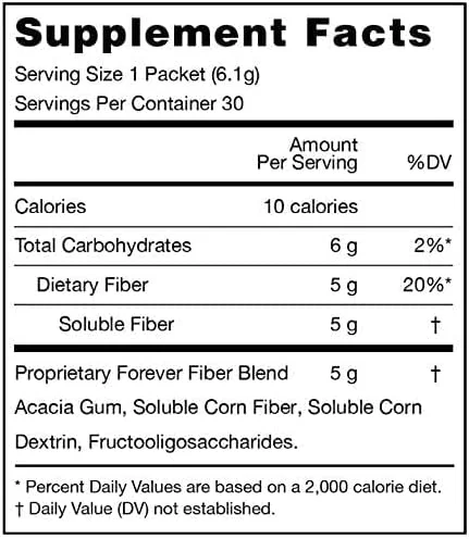 مکمل غذایی فیبر فوراور (30 بسته 5 گرمی) مکمل غذایی فیبر فوراور (30 بسته 5 گرمی)