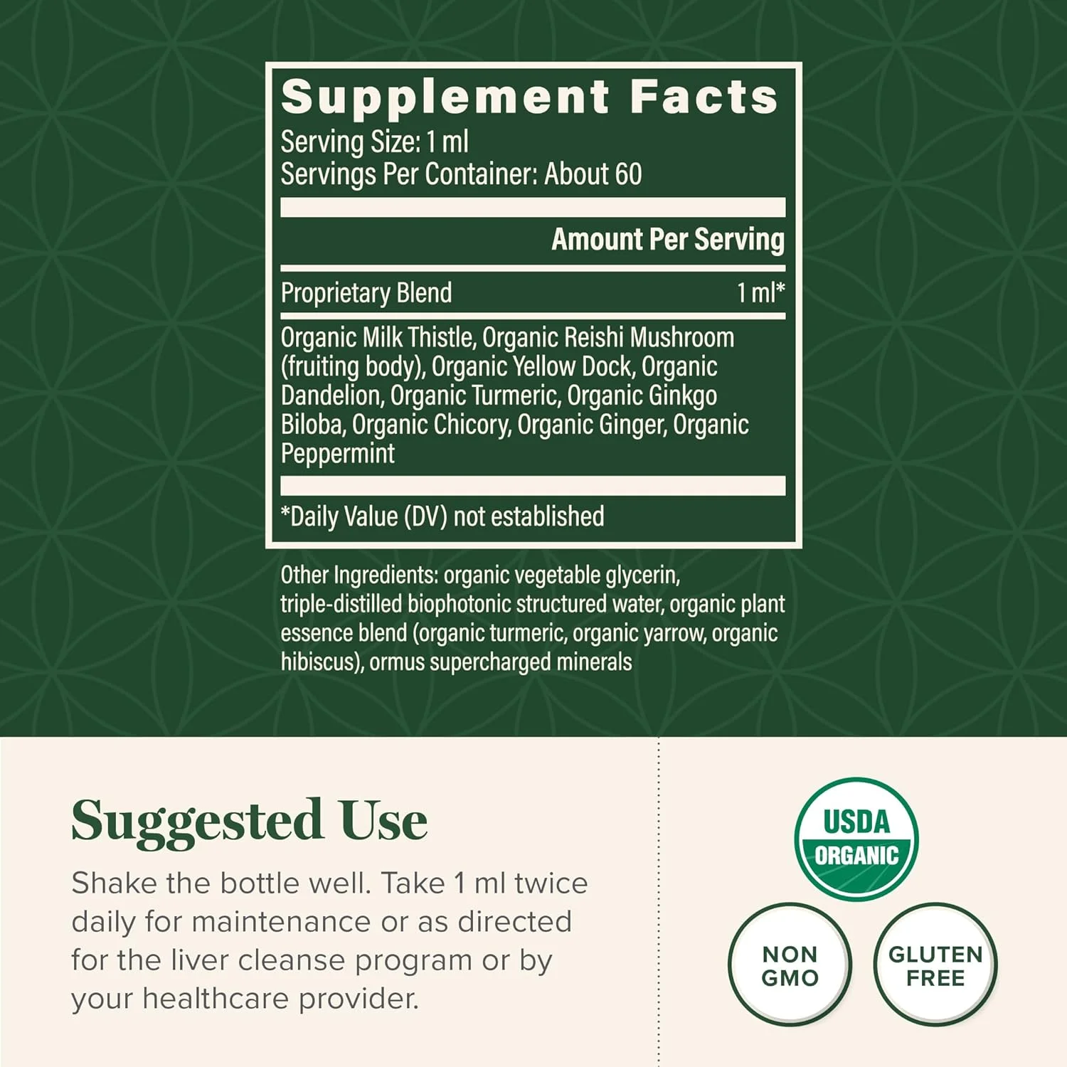 محلول خوراکی گیاهی برای سلامت کبد - پشتیبانی از سم زدایی و عملکرد کبد و کیسه صفرا - عصاره گیاهی خام برای جذب بهتر - 2 Fl Oz محلول خوراکی گیاهی برای سلامت کبد - پشتیبانی از سم زدایی و عملکرد کبد و کیسه صفرا - عصاره گیاهی خام برای جذب بهتر - 2 Fl Oz