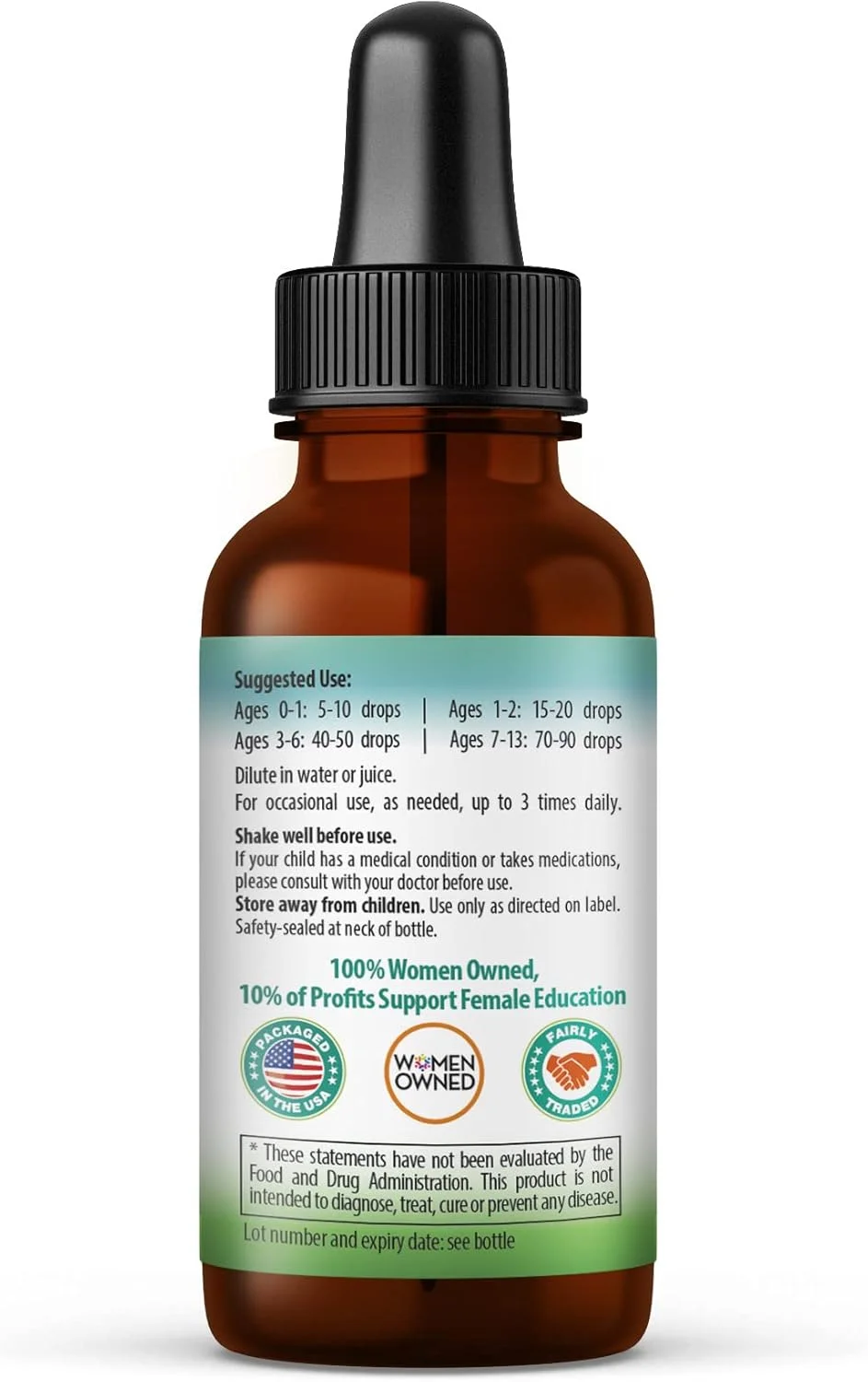 عصاره مایع تقویت کننده معده کودکان - 100% ارگانیک - مکمل حمایت از هضم برای کودکان - قطره برای هضم - سلامت روده - فاقد گلوتن - وگان - 30 میلی لیتر - Herbal Goodness