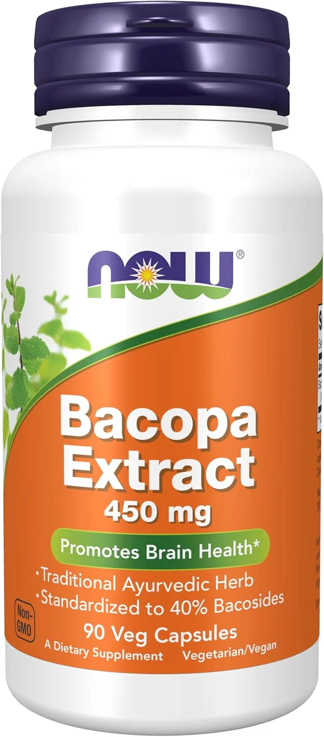 مکمل های ناو، عصاره باکوپا (Bacopa monnieri) 450 میلی گرم، پشتیبانی از سلامت مغز*، 90 کپسول گیاهی