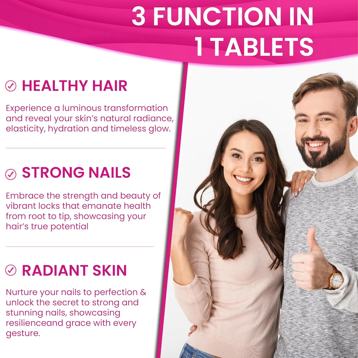 پپتیدهای سوپر کلاژن + ویتامین C و بیوتین | 3 گرم کلاژن در هر وعده، بدون گلوتن | تقویت موهای سالم، پوست زیبا و استحکام ناخن | مکمل غذایی، 270 قرص پپتیدهای سوپر کلاژن + ویتامین C و بیوتین | 3 گرم کلاژن در هر وعده، بدون گلوتن | تقویت موهای سالم، پوست زیبا و استحکام ناخن | مکمل غذایی، 270 قرص