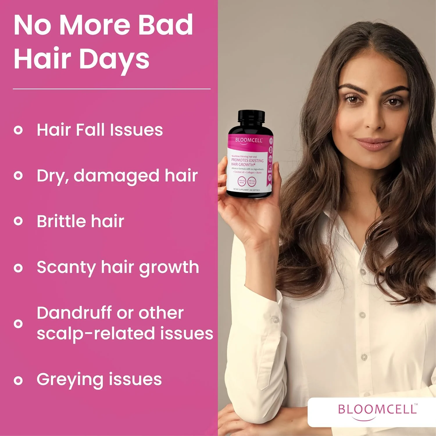 کپسول های نرم مو، پوست و ناخن - 300 عدد غنی شده با کلاژن، بیوتین و ویتامین های ضروری | پشتیبانی از زیبایی پر جنب و جوش، موهای قوی تر و احیا شده، پوست درخشان و ناخن ها | غیر GMO و بدون گلوتن کپسول های نرم مو، پوست و ناخن - 300 عدد غنی شده با کلاژن، بیوتین و ویتامین های ضروری | پشتیبانی از زیبایی پر جنب و جوش، موهای قوی تر و احیا شده، پوست درخشان و ناخن ها | غیر GMO و بدون گلوتن