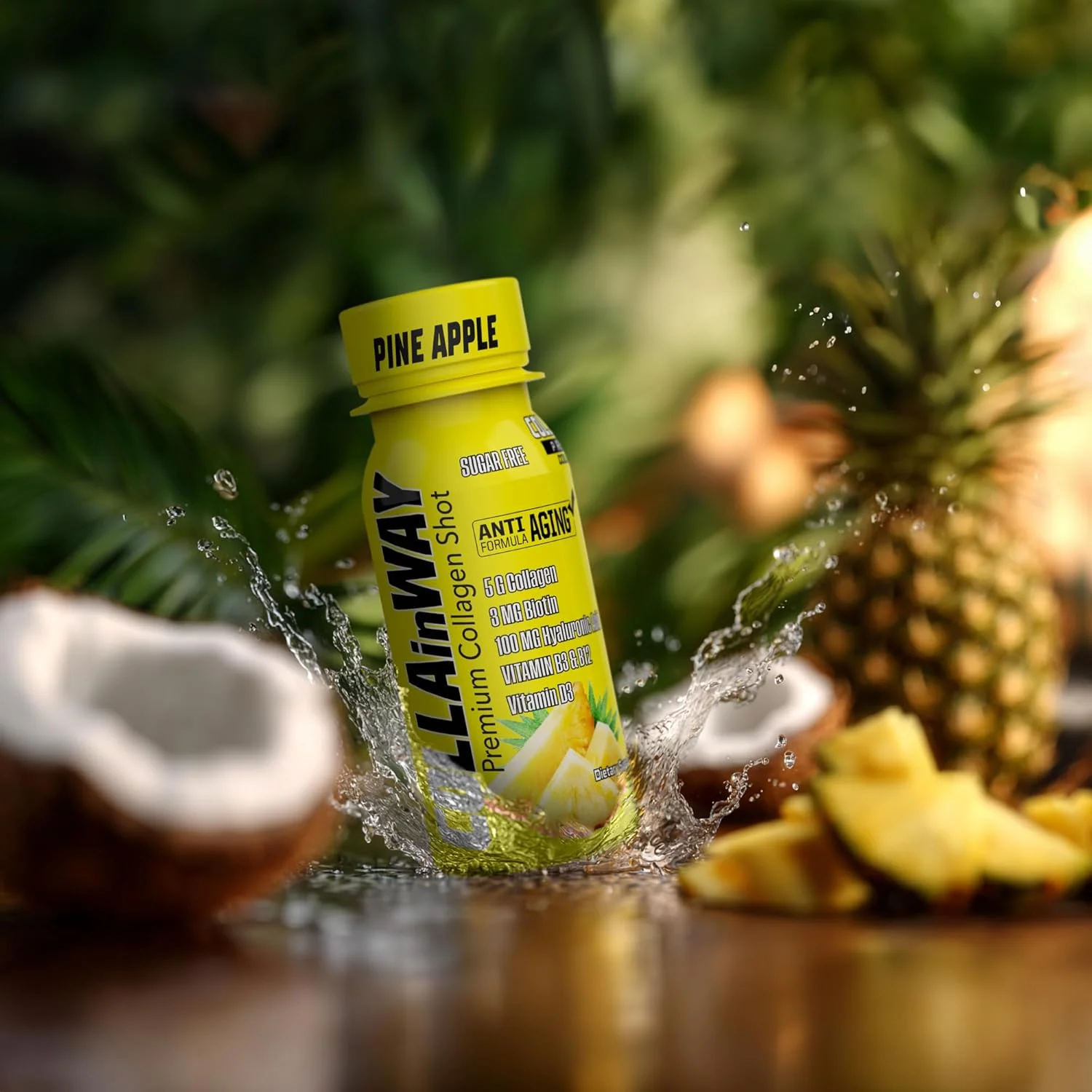 نوشیدنی کلاژن شات 5000 میلی گرم آناناس - بدون شکر، بیوتین، اسید هیالورونیک، ال-گلوتاتیون، ویتامین D - پشتیبانی از سلامت مو، پوست، ناخن و استخوان، بسته 12 عددی آبرسان و ضد پیری نوشیدنی کلاژن شات 5000 میلی گرم آناناس - بدون شکر، بیوتین، اسید هیالورونیک، ال-گلوتاتیون، ویتامین D - پشتیبانی از سلامت مو، پوست، ناخن و استخوان، بسته 12 عددی آبرسان و ضد پیری