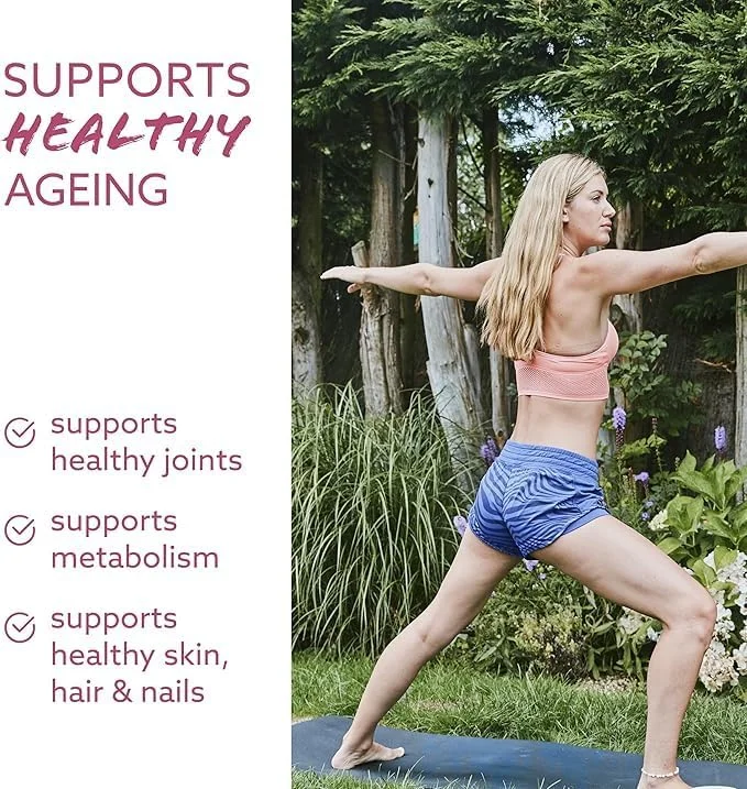 پودر پروتئین ضد پیری برای سلامت مو، پوست و ناخن - غنی شده با ویتامین های C، E و هیالورونیک اسید - 400 گرم پودر پروتئین ضد پیری برای سلامت مو، پوست و ناخن - غنی شده با ویتامین های C، E و هیالورونیک اسید - 400 گرم