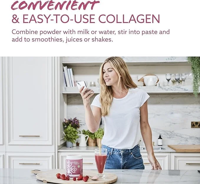 پودر پروتئین ضد پیری برای سلامت مو، پوست و ناخن - غنی شده با ویتامین های C، E و هیالورونیک اسید - 400 گرم پودر پروتئین ضد پیری برای سلامت مو، پوست و ناخن - غنی شده با ویتامین های C، E و هیالورونیک اسید - 400 گرم