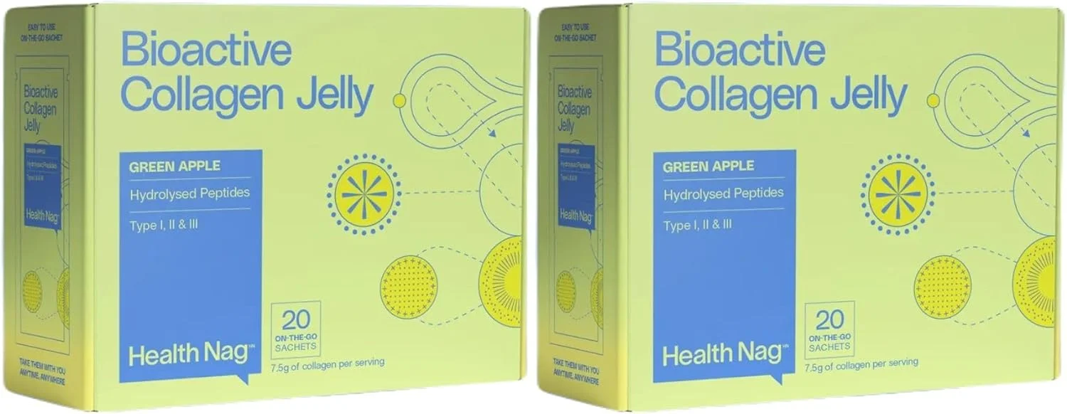 ژله کلاژن فعال زیستی، 100% پپتیدهای هیدرولیز شده خالص نوع I، II و III، ساشه های آماده مصرف، 20 ساشه در 1 جعبه - سیب سبز، بسته 2 عددی (تحویل در ون یخچال دار) ژله کلاژن فعال زیستی، 100% پپتیدهای هیدرولیز شده خالص نوع I، II و III، ساشه های آماده مصرف، 20 ساشه در 1 جعبه - سیب سبز، بسته 2 عددی (تحویل در ون یخچال دار)