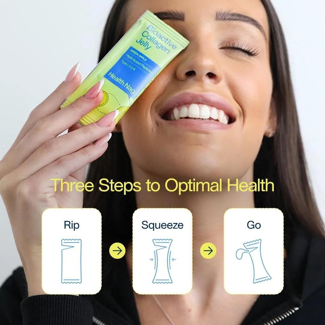 ژله کلاژن فعال زیستی، 100% پپتیدهای هیدرولیز شده خالص نوع I، II و III، ساشه های آماده مصرف، 20 ساشه در 1 جعبه - سیب سبز، بسته 2 عددی (تحویل در ون یخچال دار) ژله کلاژن فعال زیستی، 100% پپتیدهای هیدرولیز شده خالص نوع I، II و III، ساشه های آماده مصرف، 20 ساشه در 1 جعبه - سیب سبز، بسته 2 عددی (تحویل در ون یخچال دار)