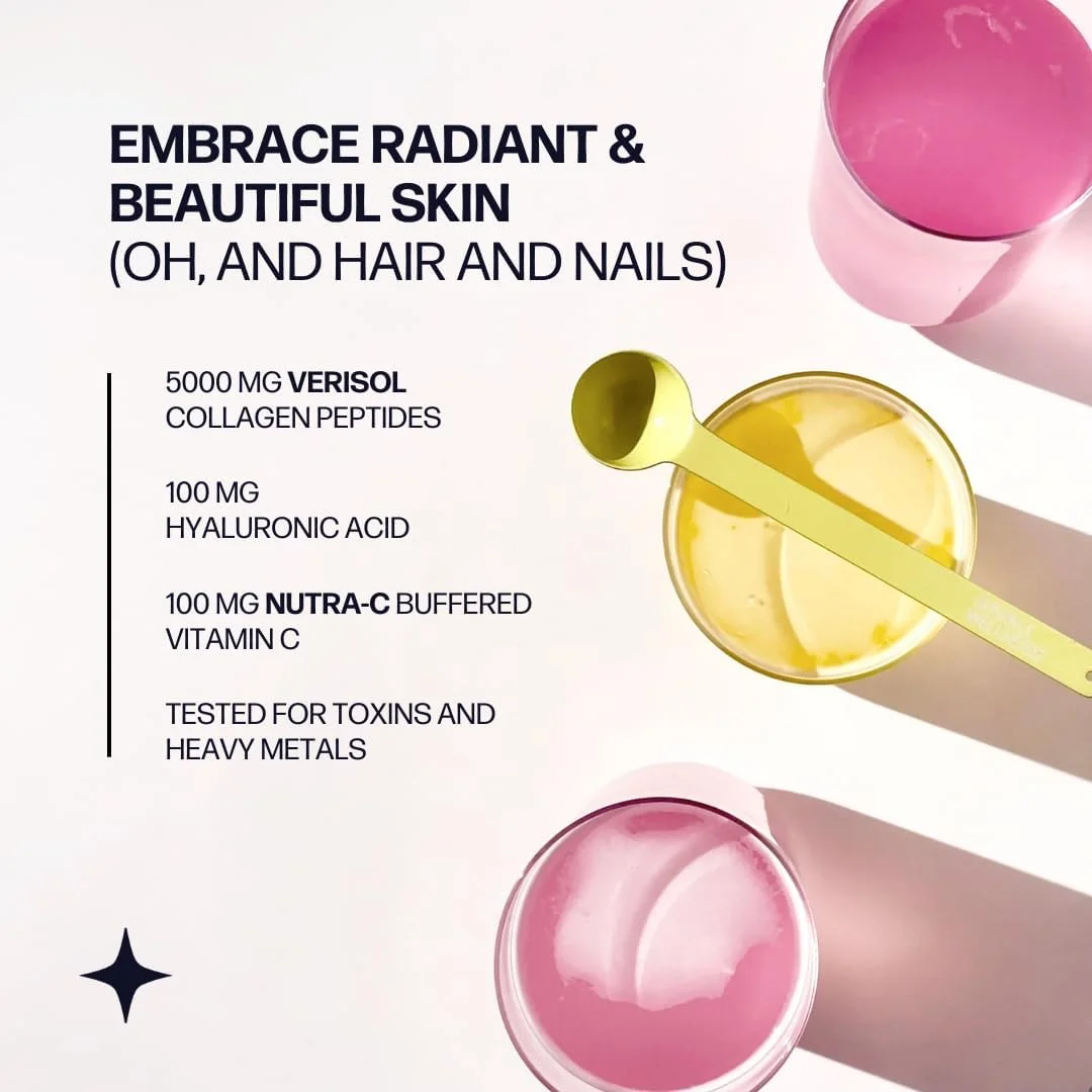 پودر کلاژن هیدرولیز شده - تقویت کننده پوست (بدون طعم) [50 سروینگ] پپتیدهای کلاژن VERISOL، پودر پروتئین و ویتامین C، نوشیدنی مکمل کلاژن غیر GMO، تغذیه پودر پروتئین کتو