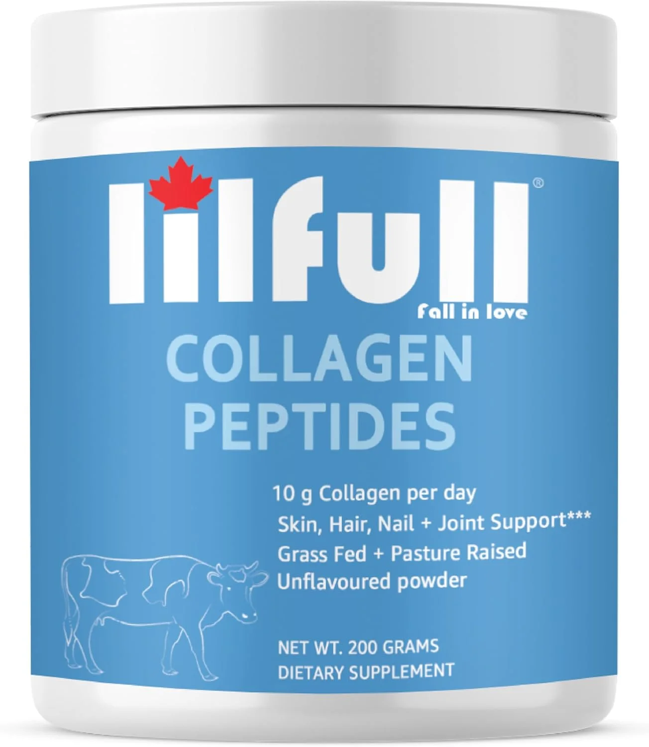 پودر پپتیدهای کلاژن گاوی Lilfull بدون طعم - 200 گرم برای پوست سالم، مو، ناخن، پشتیبانی از مفاصل، استحکام استخوان، ریکاوری عضلات و سلامت روده | مکمل کلاژن نوع 1 و نوع 3 تغذیه شده با علف پودر پپتیدهای کلاژن گاوی Lilfull بدون طعم - 200 گرم برای پوست سالم، مو، ناخن، پشتیبانی از مفاصل، استحکام استخوان، ریکاوری عضلات و سلامت روده | مکمل کلاژن نوع 1 و نوع 3 تغذیه شده با علف