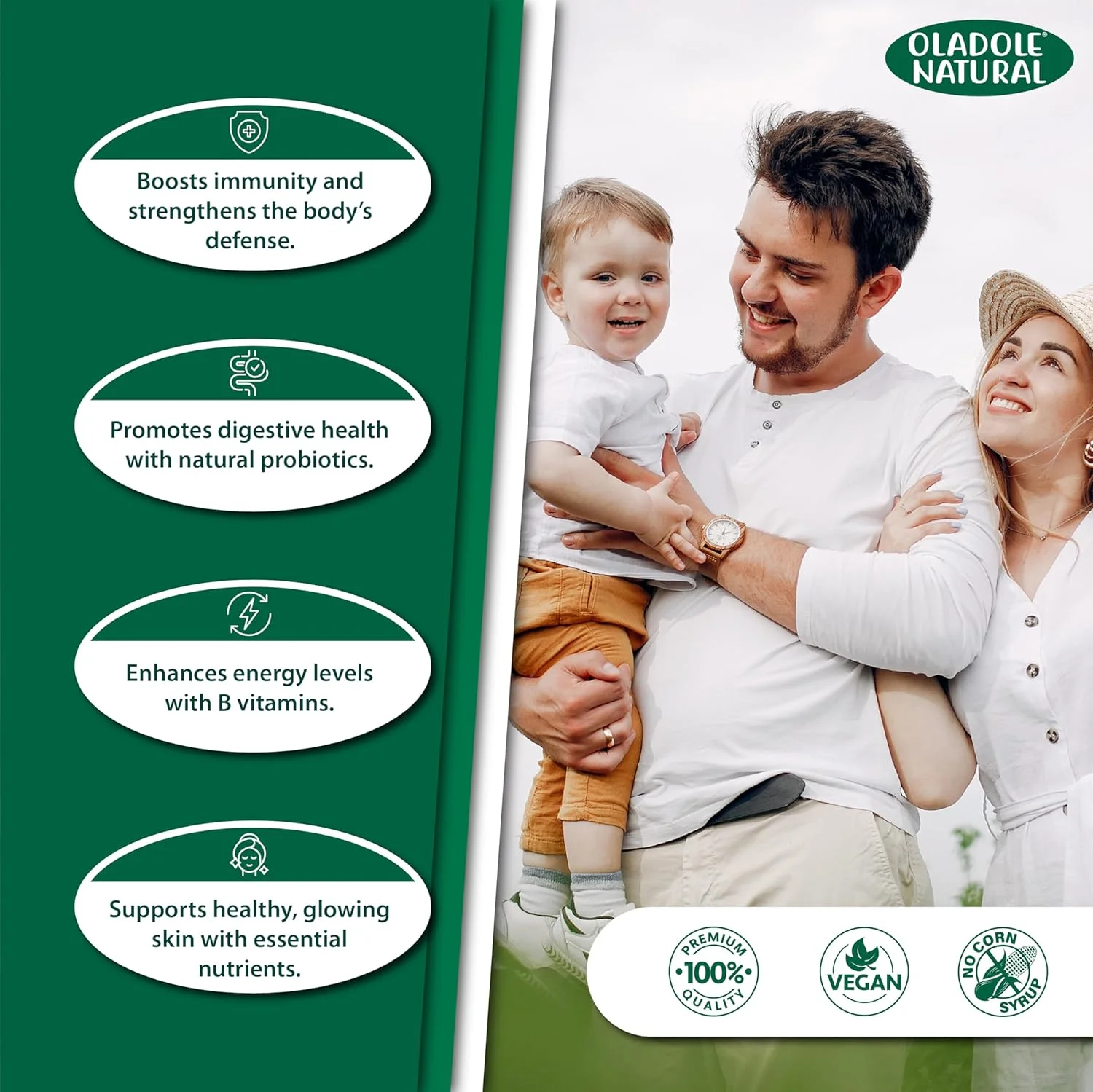 پودر مخمر مغذی طبیعی Oladole - 227 گرم | ارتقاء دهنده غذاهای گیاهی، اسموتی ها و دستور العمل ها | غنی از ویتامین های B، پروتئین و فیبر | پشتیبانی از سیستم ایمنی، پوست و موی سالم | غیر GMO پودر مخمر مغذی طبیعی Oladole - 227 گرم | ارتقاء دهنده غذاهای گیاهی، اسموتی ها و دستور العمل ها | غنی از ویتامین های B، پروتئین و فیبر | پشتیبانی از سیستم ایمنی، پوست و موی سالم | غیر GMO