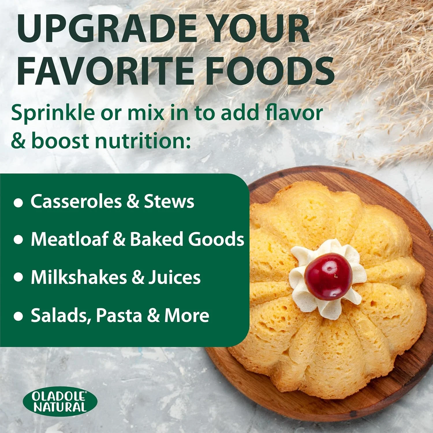 پودر مخمر مغذی طبیعی Oladole - 227 گرم | ارتقاء دهنده غذاهای گیاهی، اسموتی ها و دستور العمل ها | غنی از ویتامین های B، پروتئین و فیبر | پشتیبانی از سیستم ایمنی، پوست و موی سالم | غیر GMO پودر مخمر مغذی طبیعی Oladole - 227 گرم | ارتقاء دهنده غذاهای گیاهی، اسموتی ها و دستور العمل ها | غنی از ویتامین های B، پروتئین و فیبر | پشتیبانی از سیستم ایمنی، پوست و موی سالم | غیر GMO