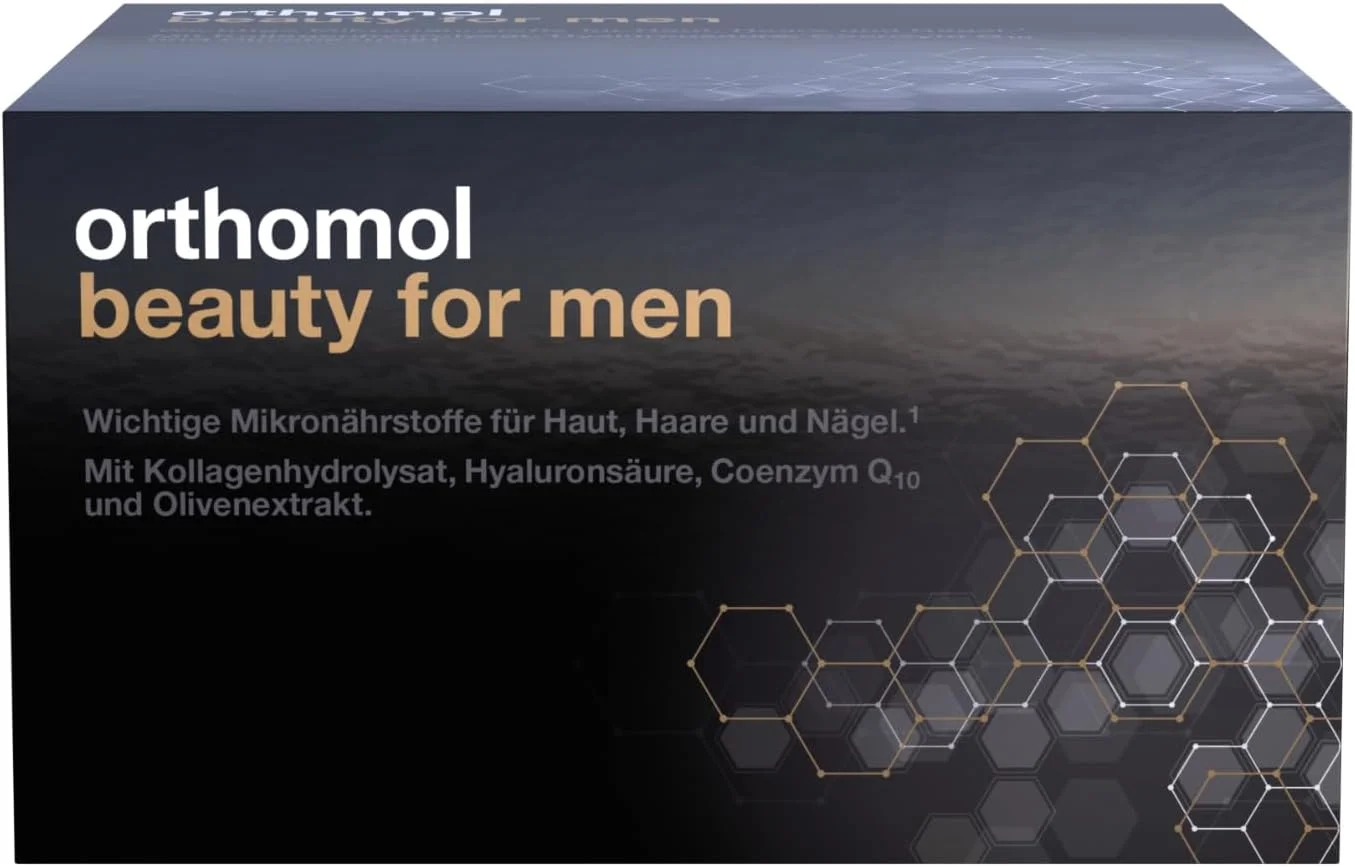 Orthomol Beauty for Men - پشتیبانی از پوست، مو و ناخن در مردان - با کوآنزیم Q10، بیوتین و روی - بطری های نوشیدنی، بسته 30 عددی Orthomol Beauty for Men - پشتیبانی از پوست، مو و ناخن در مردان - با کوآنزیم Q10، بیوتین و روی - بطری های نوشیدنی، بسته 30 عددی