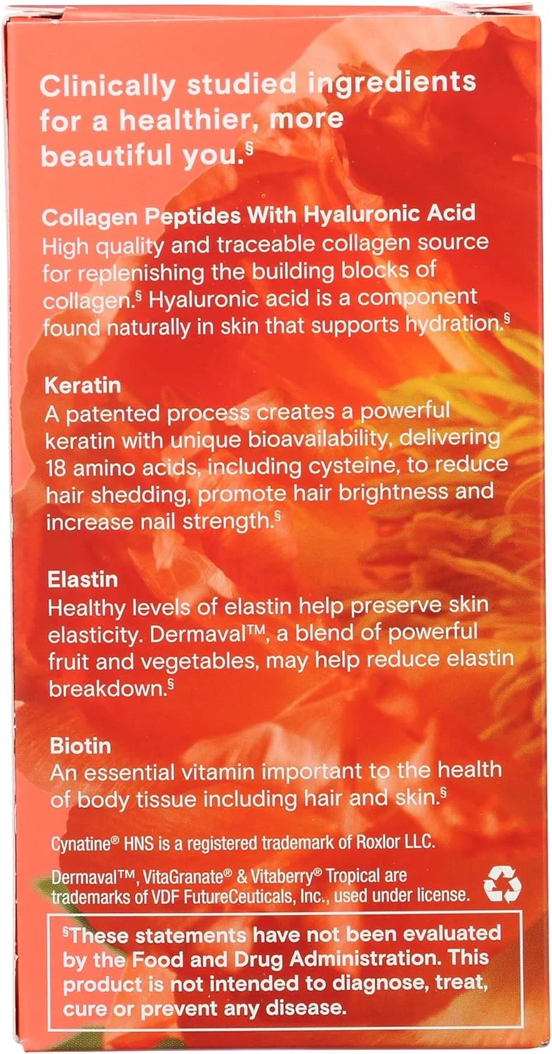 رزرو ایج نوتریشن، مکمل زیبایی مو، پوست و ناخن با کلاژن، کراتین و بیوتین، بدون گلوتن، 90 کپسول (30 سروینگ) رزرو ایج نوتریشن، مکمل زیبایی مو، پوست و ناخن با کلاژن، کراتین و بیوتین، بدون گلوتن، 90 کپسول (30 سروینگ)