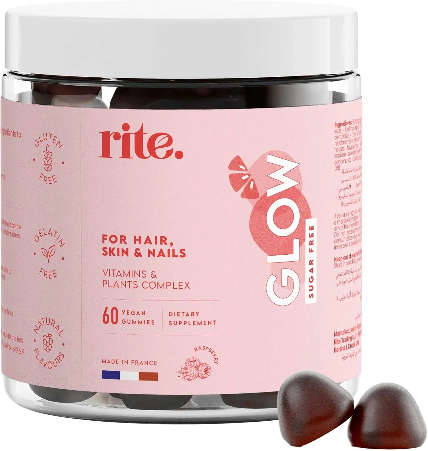 پاستیل های ویتامین گیاهی برای درخشندگی مو، پوست و ناخن | حاوی بیوتین، زینک، سلنیوم و گیاهان موثر | تقویت رشد مو، استحکام ناخن ها و سلامت پوست | 60 عدد پاستیل گیاهی | طعم لذیذ تمشک طبیعی پاستیل های ویتامین گیاهی برای درخشندگی مو، پوست و ناخن | حاوی بیوتین، زینک، سلنیوم و گیاهان موثر | تقویت رشد مو، استحکام ناخن ها و سلامت پوست | 60 عدد پاستیل گیاهی | طعم لذیذ تمشک طبیعی