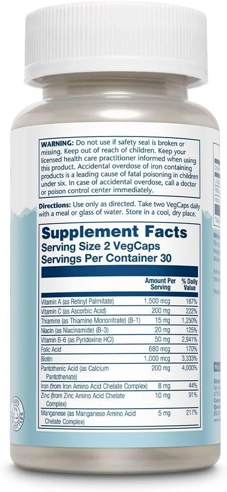 مکمل غذایی سولارای برای مو، 6۰ کپسول گیاهی مکمل غذایی سولارای برای مو، 6۰ کپسول گیاهی