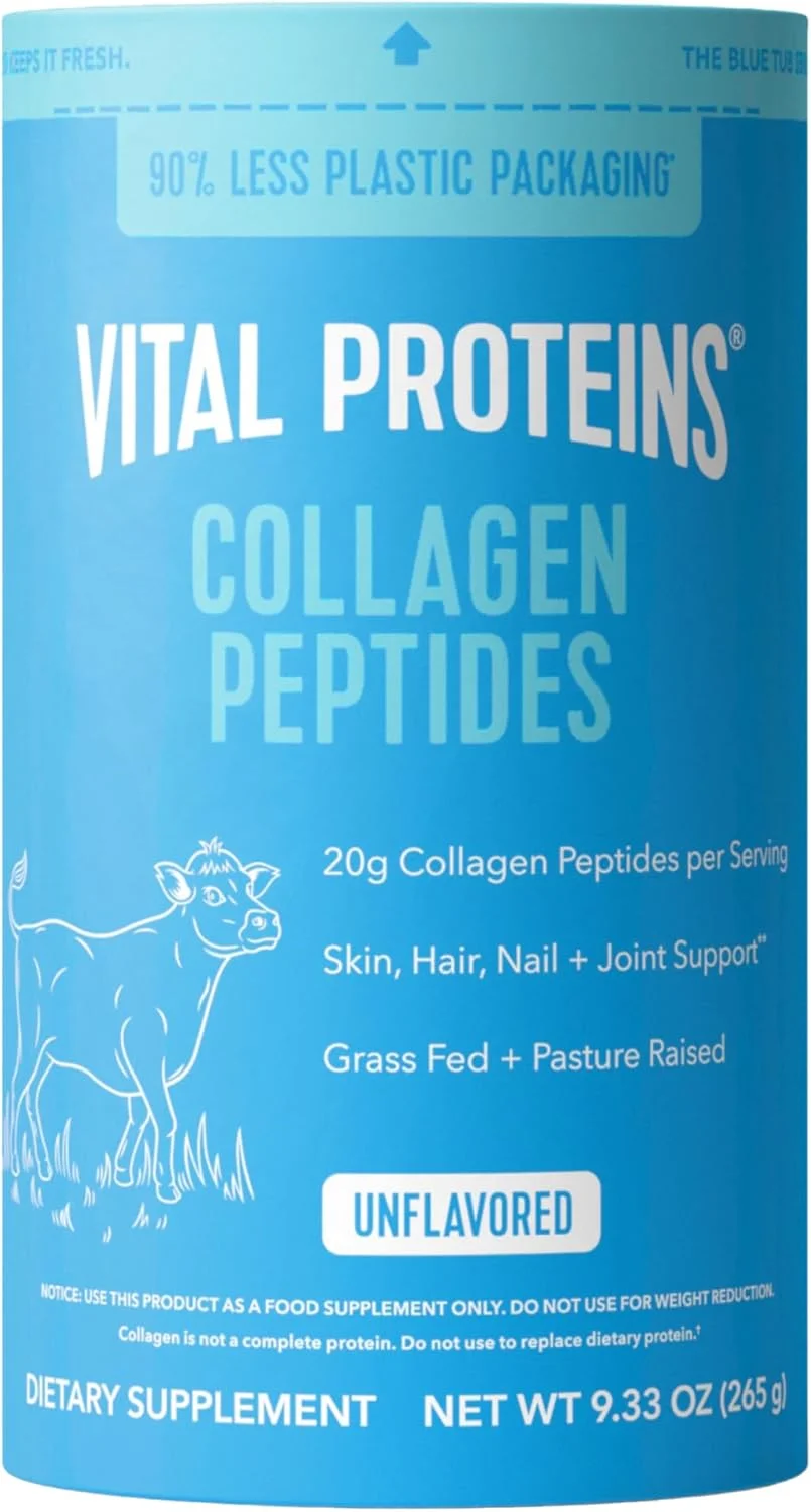 پودر پپتیدهای کلاژن Vital Proteins، تقویت کننده سلامت مو، ناخن، پوست، استخوان و مفاصل، بدون طعم 264 گرم