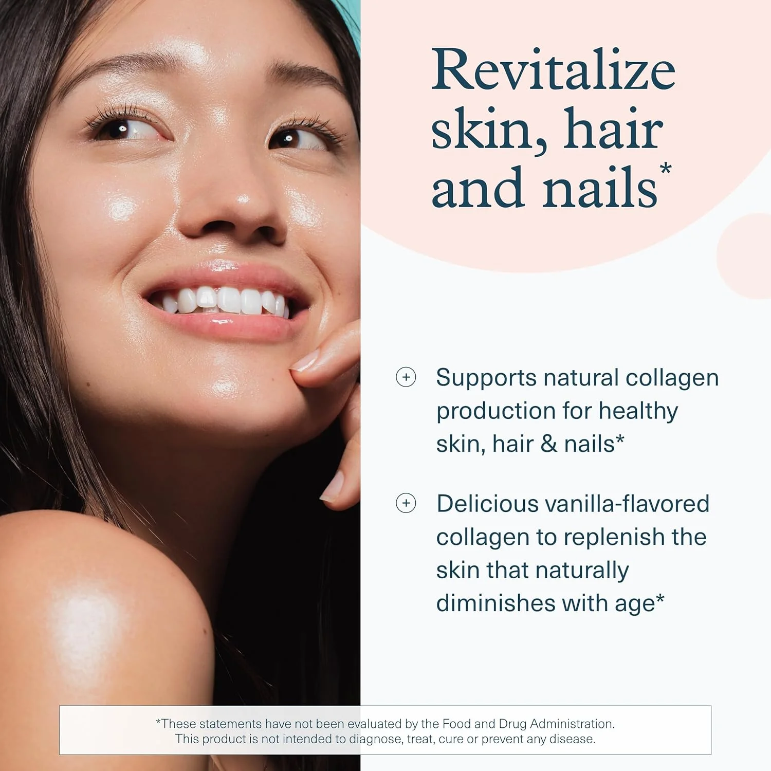 پودر کلاژن یو تئوری با طعم وانیل - مکمل کلاژن با ویتامین C و بیوتین - پشتیبانی از سلامت مو، ناخن، پوست و مفاصل* - فاقد لبنیات، سویا و گلوتن (283 گرم، وانیل)