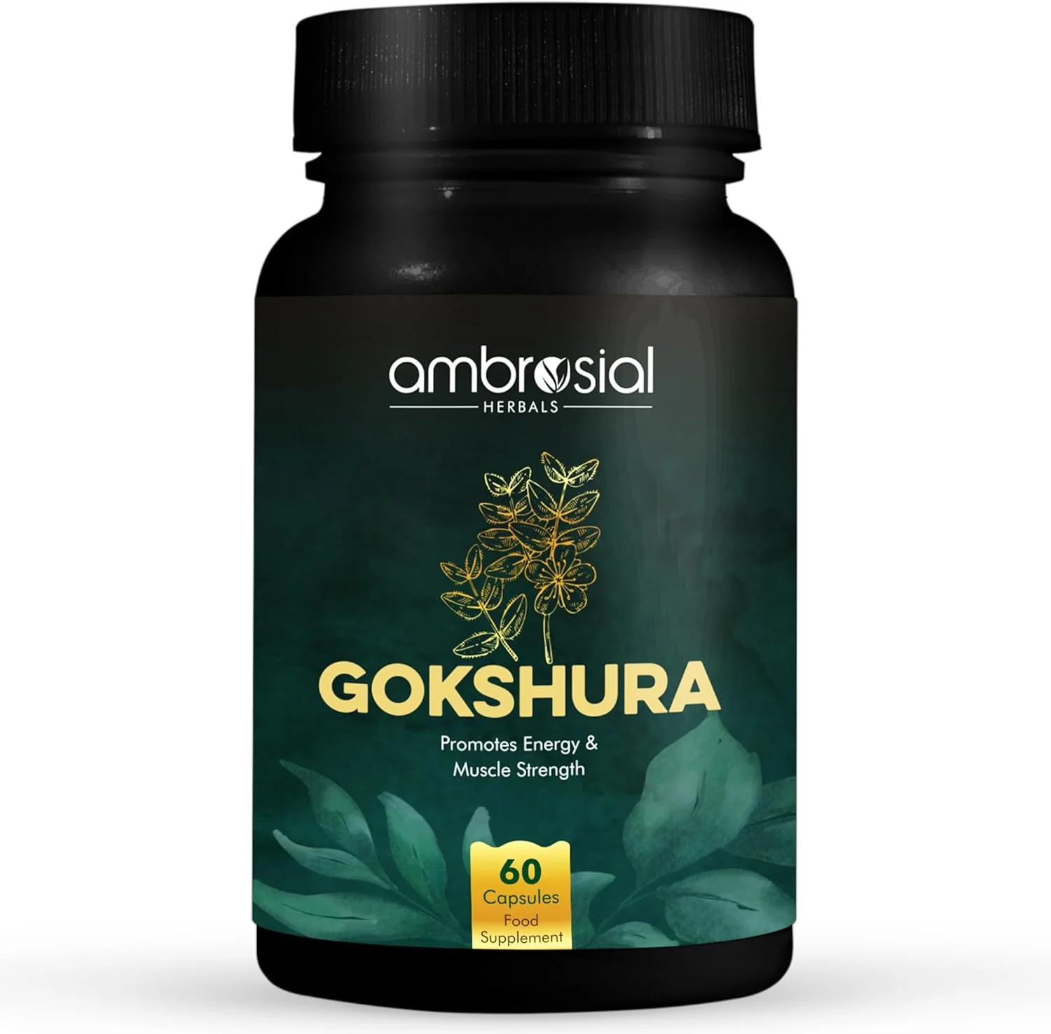 قرص های گیاه گوکشورا | تریبولوس ترستریس با قدرت بالا برای مردان و زنان | 500 میلی گرم در هر کپسول | مکمل های گیاهی تریبولوس برای انرژی (بسته 1 عددی - 60 کپسول)