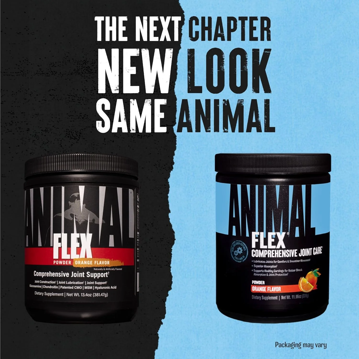 مکمل کامل مفاصل Animal Flex، حاوی زردچوبه، کلاژن، گلوکزامین کندرویتین، MSM، اسید هیالورونیک، ترمیم و بازسازی، 30 پیمانه