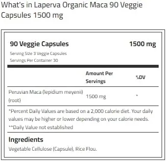 لاپروا ماکا ارگانیک 90 کپسول