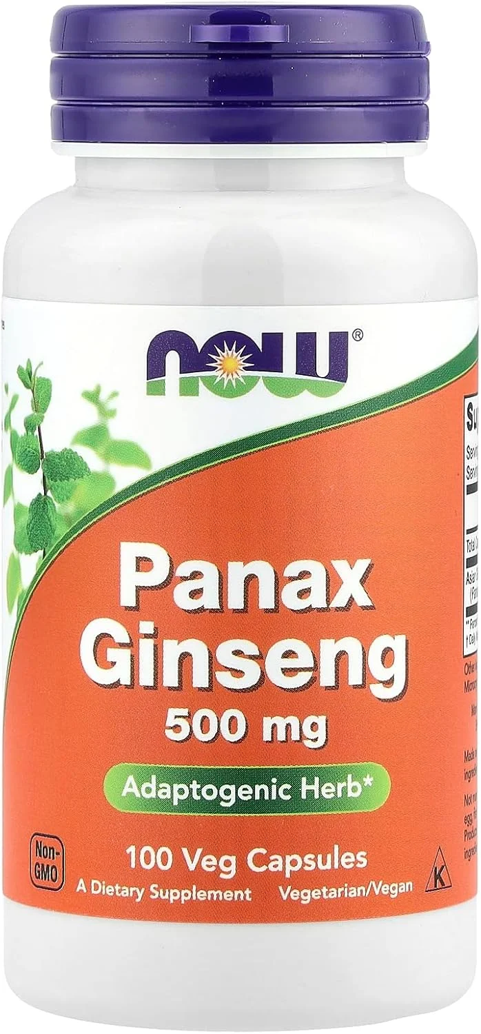 عصاره جینسینگ پاناکس، 100 کپسول گیاهی، ناو فودز