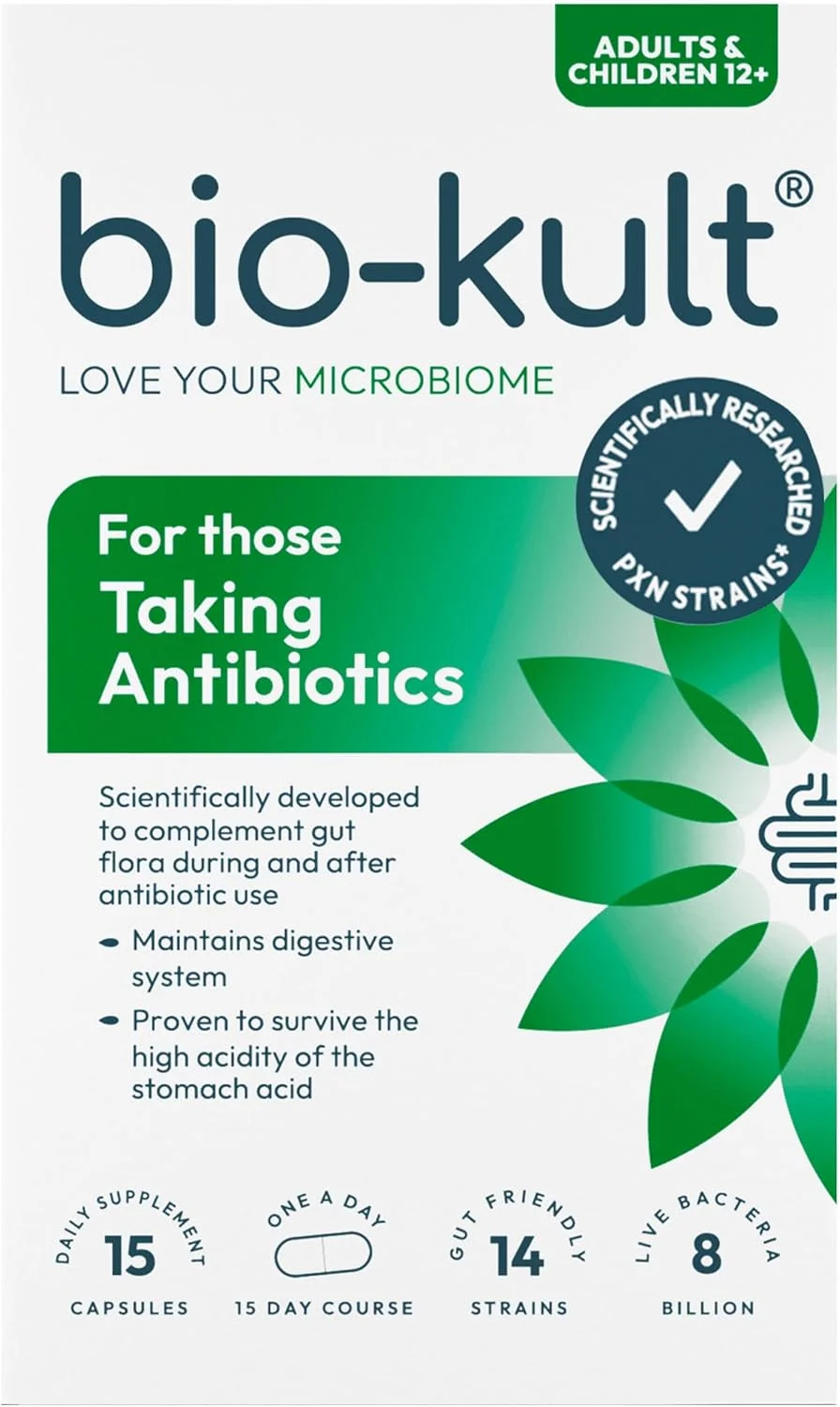بایو کالت برای مصرف کنندگان آنتی بیوتیک | 15 کپسول | 14 سویه برای تکمیل فلور روده در طول دوره مصرف آنتی بیوتیک | حفظ سیستم گوارشی | مناسب برای افراد 12 سال به بالا