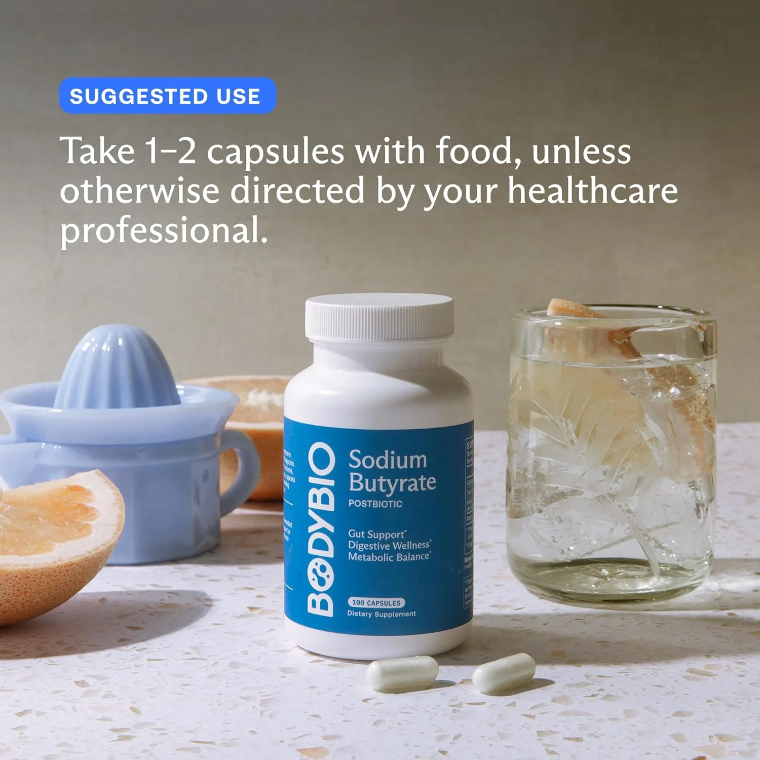 کپسول های سدیم بوتیرات BodyBio، 60 عدد، مکمل سلامت روده، پشتیبانی از تعادل میکروبیوم، عملکرد مغز و سلامت ایمنی، ترمیم روده نشت کننده، فرمول 100% خالص کپسول های سدیم بوتیرات BodyBio، 60 عدد، مکمل سلامت روده، پشتیبانی از تعادل میکروبیوم، عملکرد مغز و سلامت ایمنی، ترمیم روده نشت کننده، فرمول 100% خالص