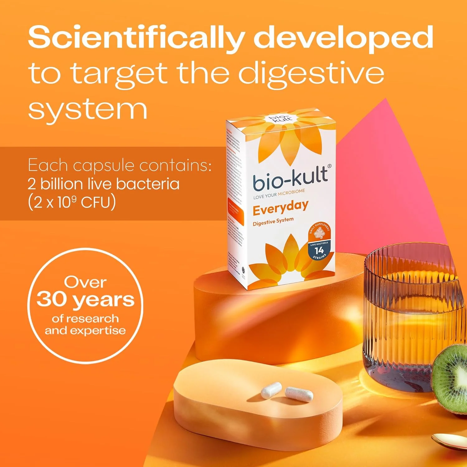 فرمولاسیون پیشرفته پروبیوتیک چند سویه Bio-Kult - بسته 30 کپسولی