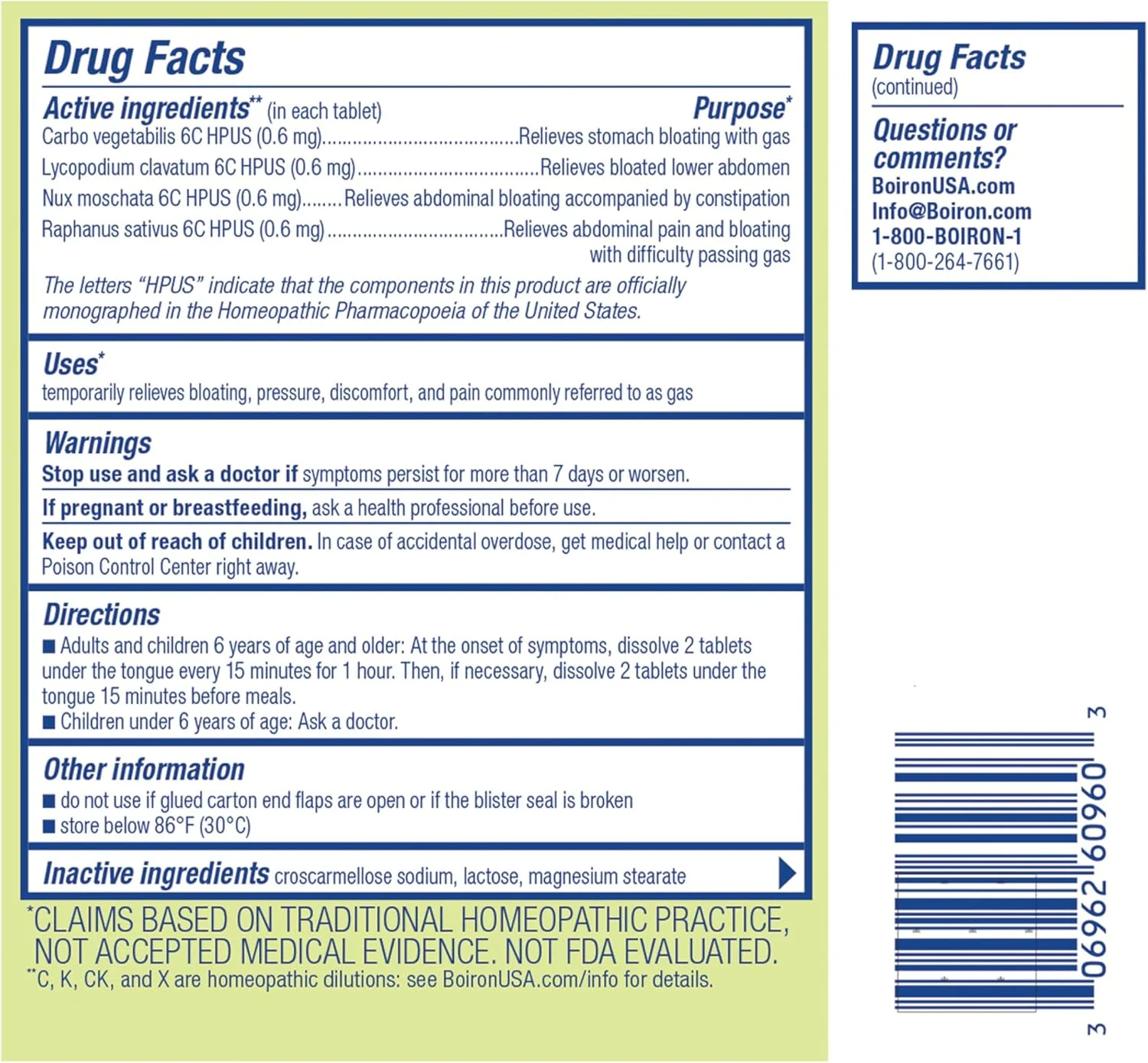 بویورون، گازالیا، تسکین دهنده نفخ، 60 قرص سریع حل شونده بویورون، گازالیا، تسکین دهنده نفخ، 60 قرص سریع حل شونده