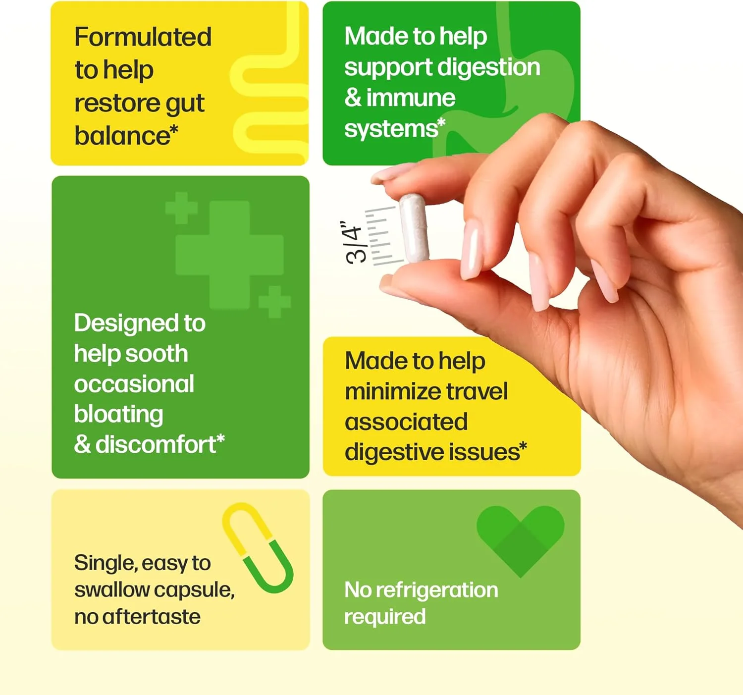 کپسول پروبیوتیک روزانه Culturelle Pro Strength، برای سلامت دستگاه گوارش، پشتیبانی از اسهال، گاز و نفخ، بدون گلوتن و سویا، 60 عدد کپسول پروبیوتیک روزانه Culturelle Pro Strength، برای سلامت دستگاه گوارش، پشتیبانی از اسهال، گاز و نفخ، بدون گلوتن و سویا، 60 عدد