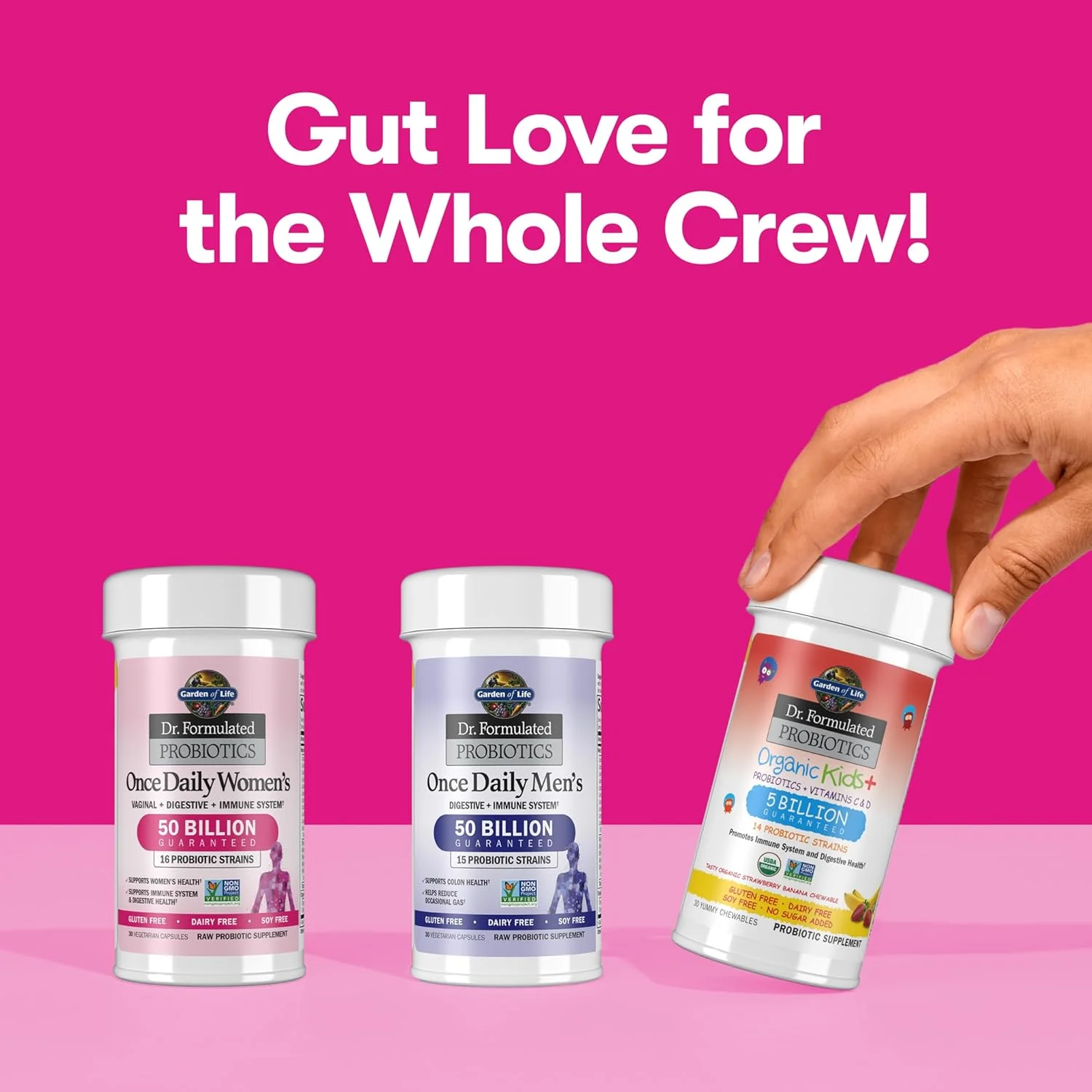 پروبیوتیک های مخصوص بانوان Garden of Life Dr. Formulated به همراه پری بیوتیک، 50 میلیارد CFU برای سلامت دستگاه گوارش و سیستم ایمنی روزانه بانوان، 16 سویه پروبیوتیک، بدون گلوتن، لبنیات و سویا، 30 کپسول پروبیوتیک های مخصوص بانوان Garden of Life Dr. Formulated به همراه پری بیوتیک، 50 میلیارد CFU برای سلامت دستگاه گوارش و سیستم ایمنی روزانه بانوان، 16 سویه پروبیوتیک، بدون گلوتن، لبنیات و سویا، 30 کپسول