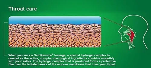 قرص مکیدنی گلو GeloRevoice با طعم گیلاس و منتول، 20 عددی قرص مکیدنی گلو GeloRevoice با طعم گیلاس و منتول، 20 عددی