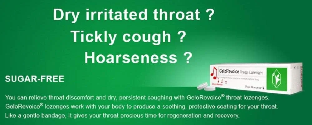 قرص مکیدنی گلو GeloRevoice با طعم گیلاس و منتول، 20 عددی قرص مکیدنی گلو GeloRevoice با طعم گیلاس و منتول، 20 عددی