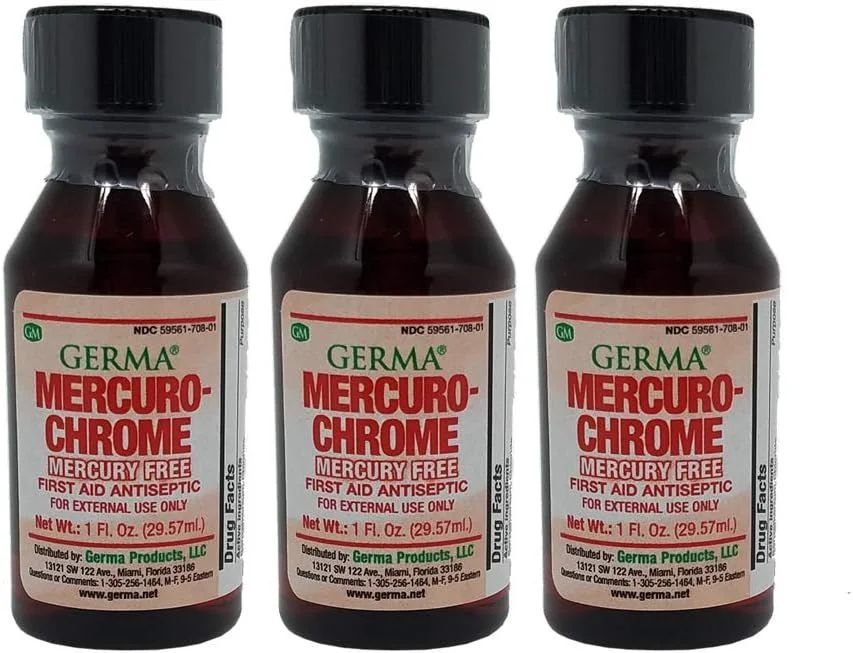 محلول ضدعفونی کننده مرکورکروم 30 میلی لیتر، جلوگیری از عفونت در بریدگی ها، خراش ها و سوختگی ها، بسته 3 عددی، توسط مرکورکروم محلول ضدعفونی کننده مرکورکروم 30 میلی لیتر، جلوگیری از عفونت در بریدگی ها، خراش ها و سوختگی ها، بسته 3 عددی، توسط مرکورکروم