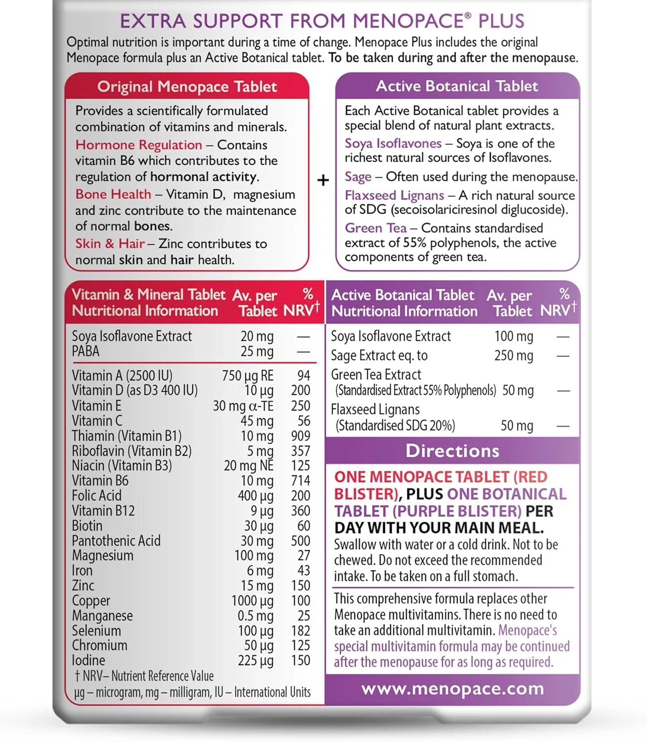 منوپیس ویتابیوتیکس پلاس، بسته 56 عددی