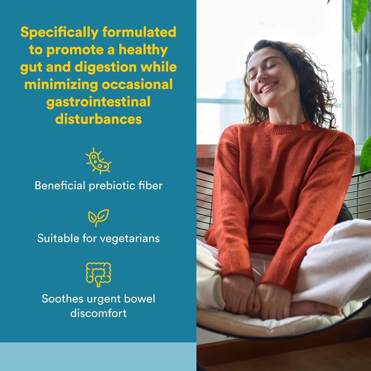 نچرال فاکتورز بایوتیک تسکین دهنده IBS، 7 میلیارد، 4 سویه، 30 کپسول گیاهی