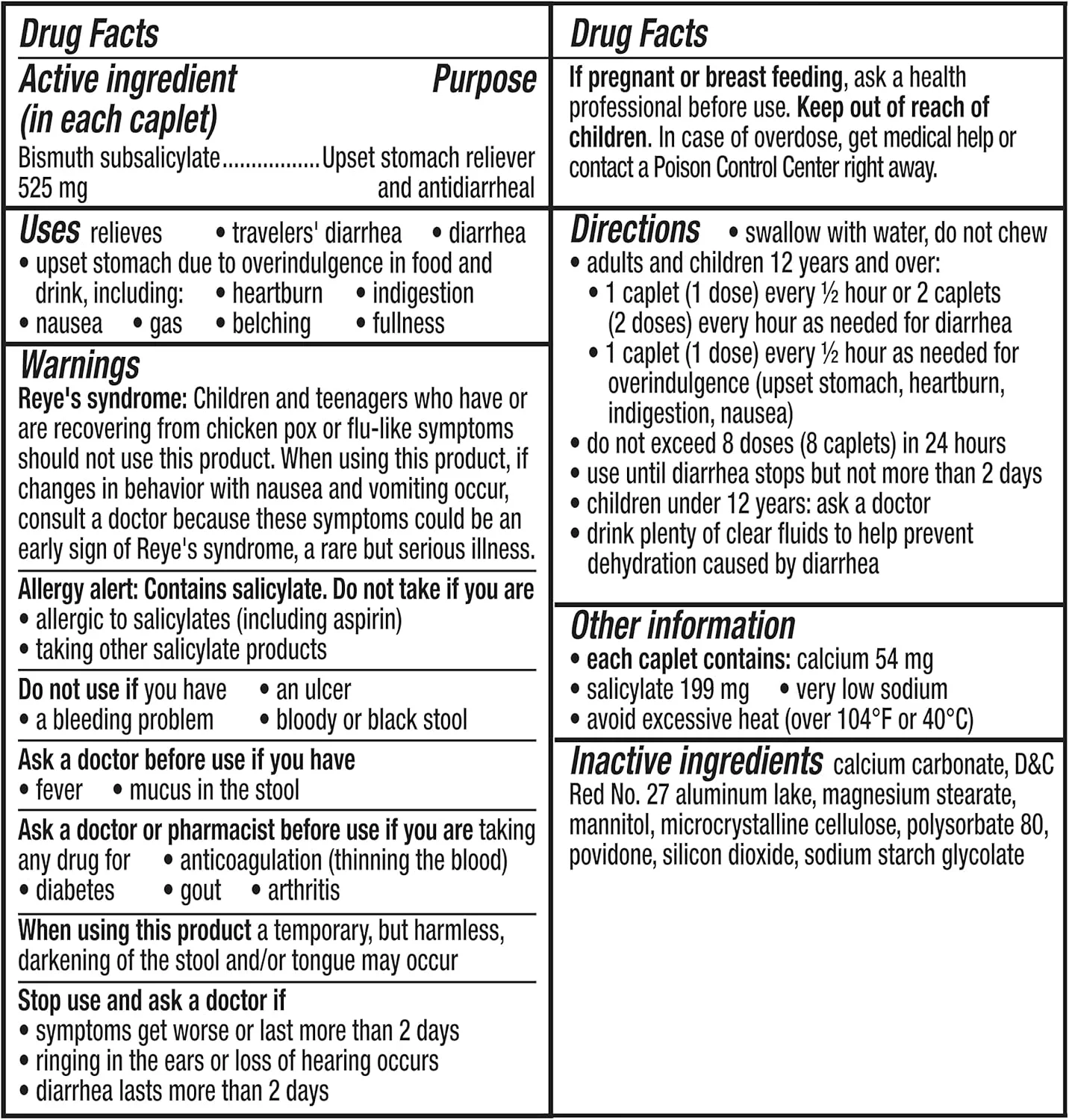 قرص پپتو بیسمول الترا برای حالت تهوع، سوزش سر دل، سوء هاضمه و ناراحتی معده، 24 عدد