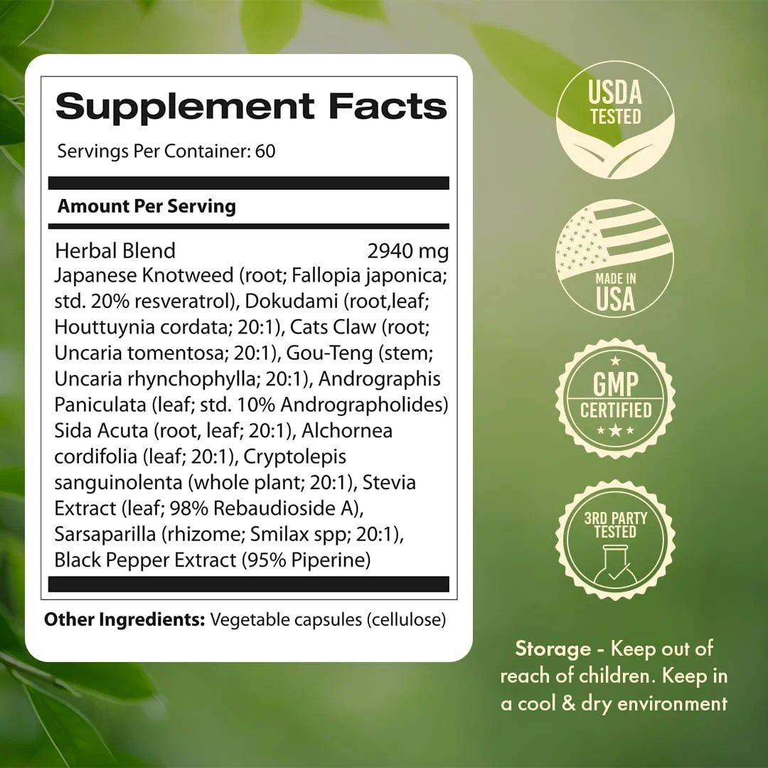 مکمل تقویت سیستم ایمنی بدن Samsara Herbs - (240 کپسول)