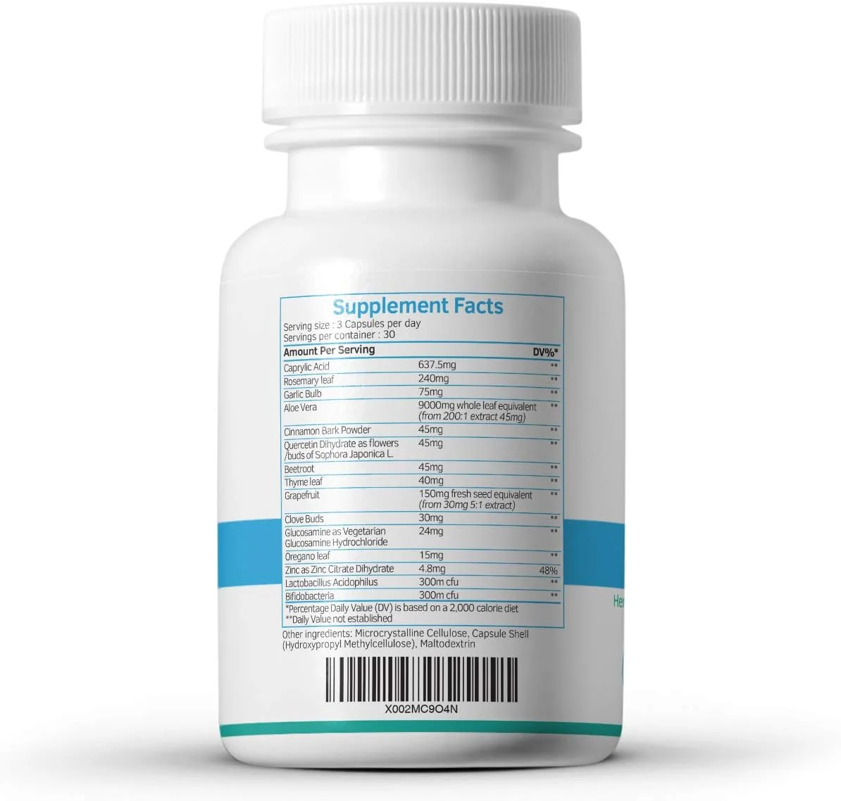 سوییس بایوانرژتیکس CanDefence - فرمولاسیون کامل و قوی پاک کننده با اسید کاپریلیک، پروبیوتیک ها و تعادل هم افزایی 11 گیاه مختلف - 90 کپسول